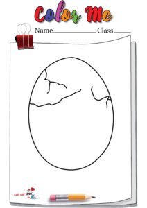 Breaking Egg Coloring Page