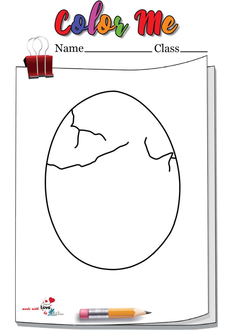 Breaking Egg Coloring Page | FREE Download