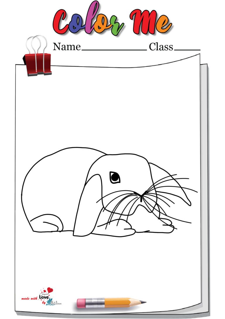 Bunny Coloring Page | FREE Download