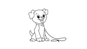 Cartoon Puppy Coloring Book