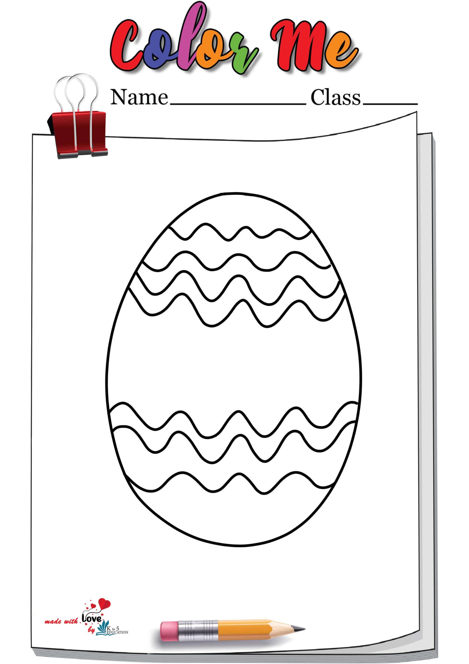 Coloring Easter Egg Hunt Coloring Page