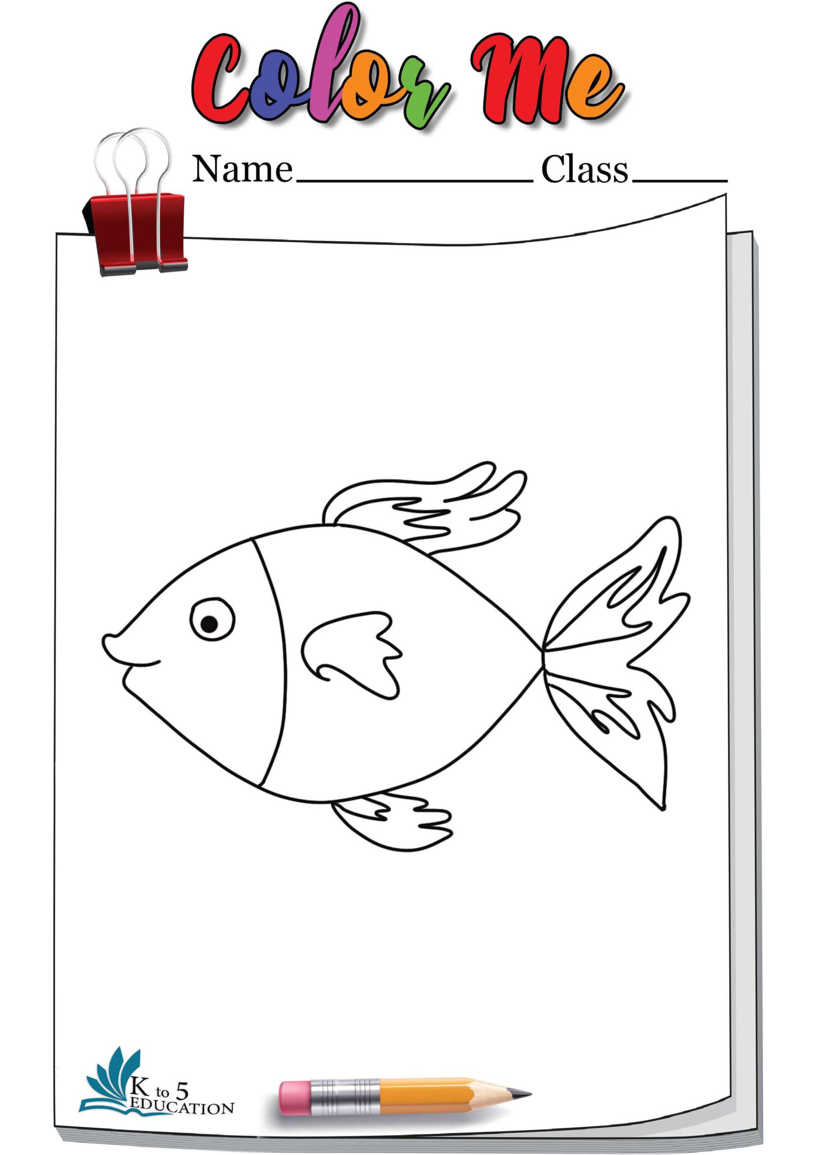 Coloring Fish Page