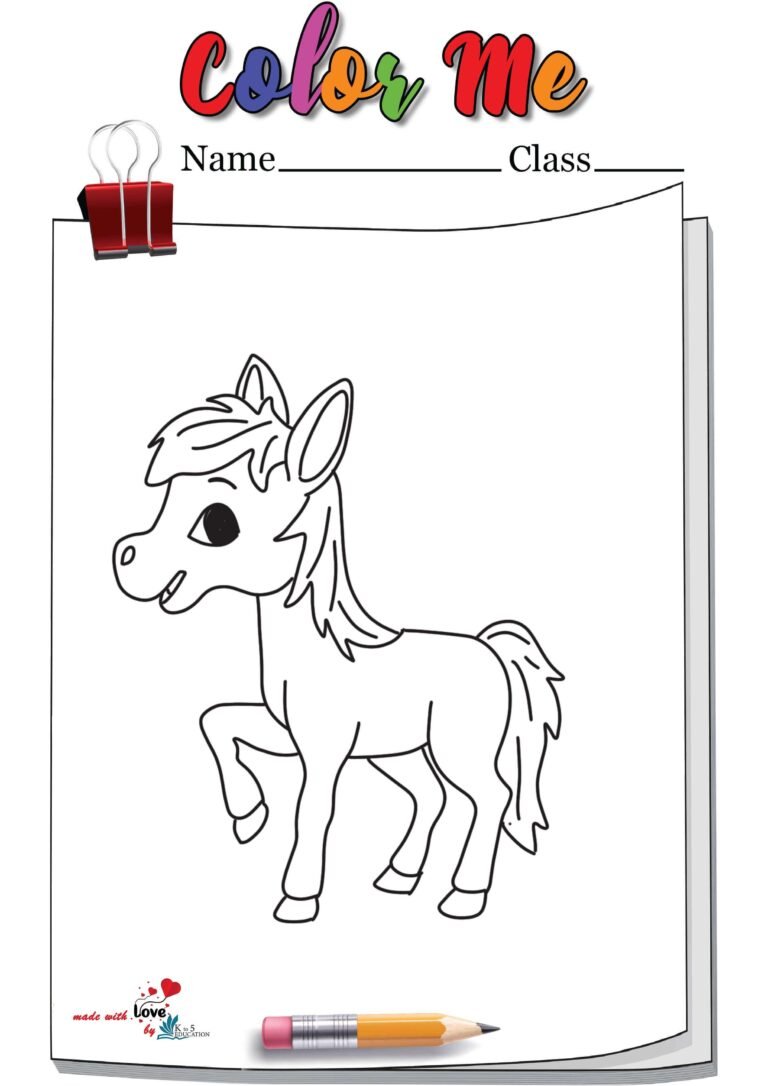 Coloring Pages For Kids Horse | FREE Download