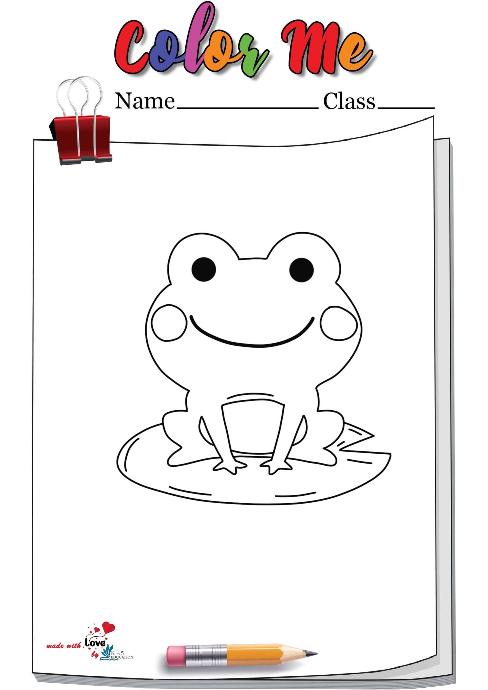 Coloring Pages Of Frogs
