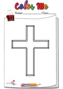 Cross Coloring Pages