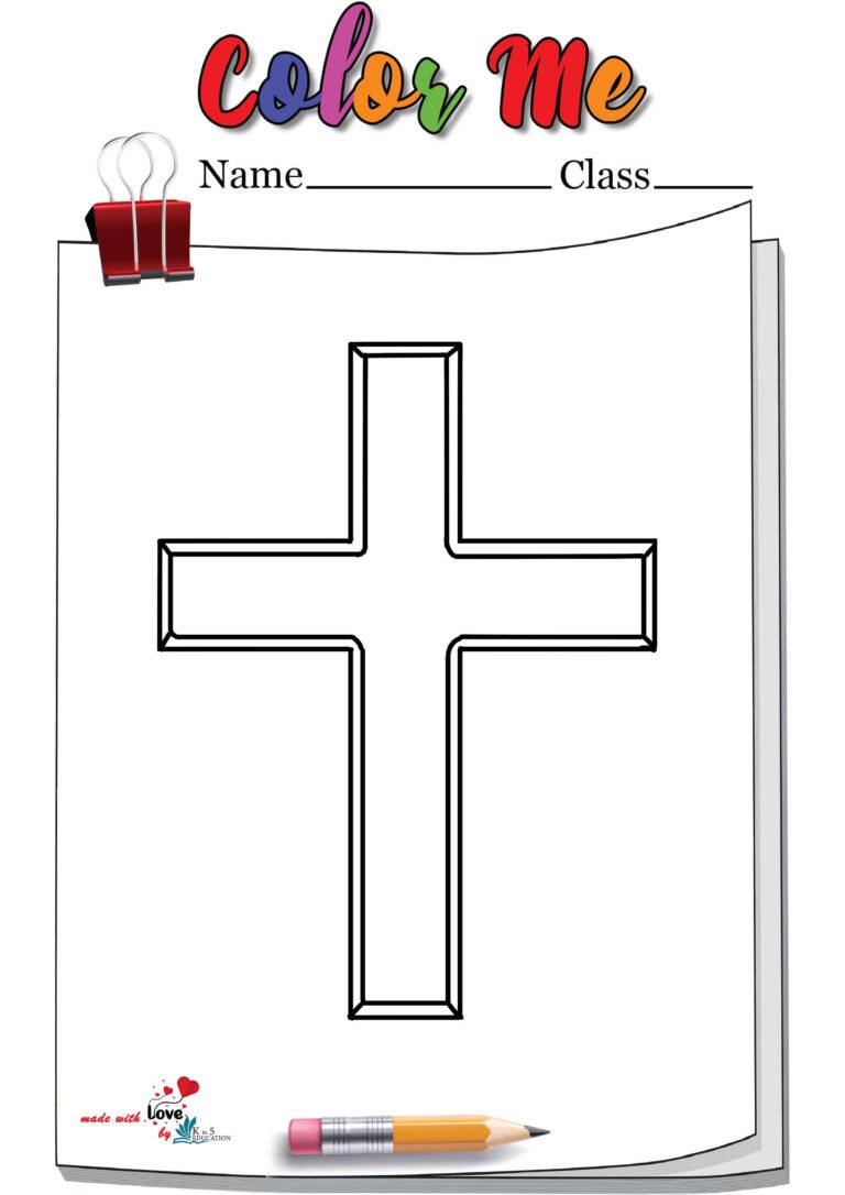 Cross Coloring Pages | FREE Download