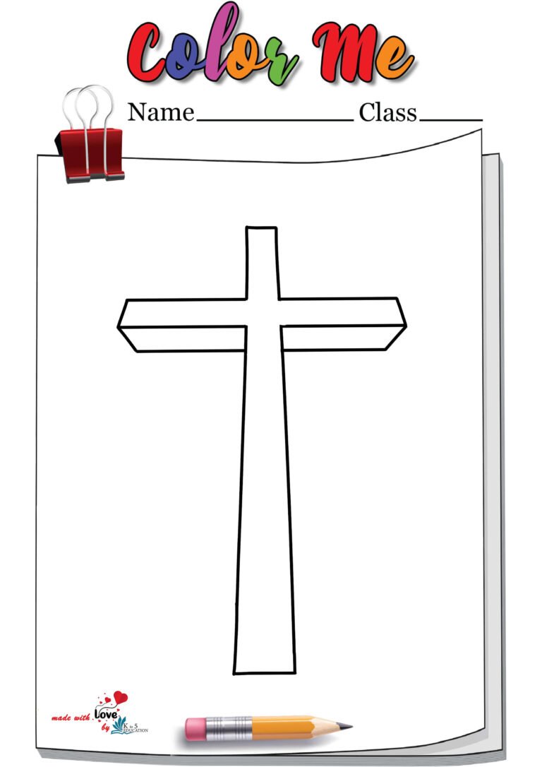 Cross Royalty Coloring Page | FREE Download