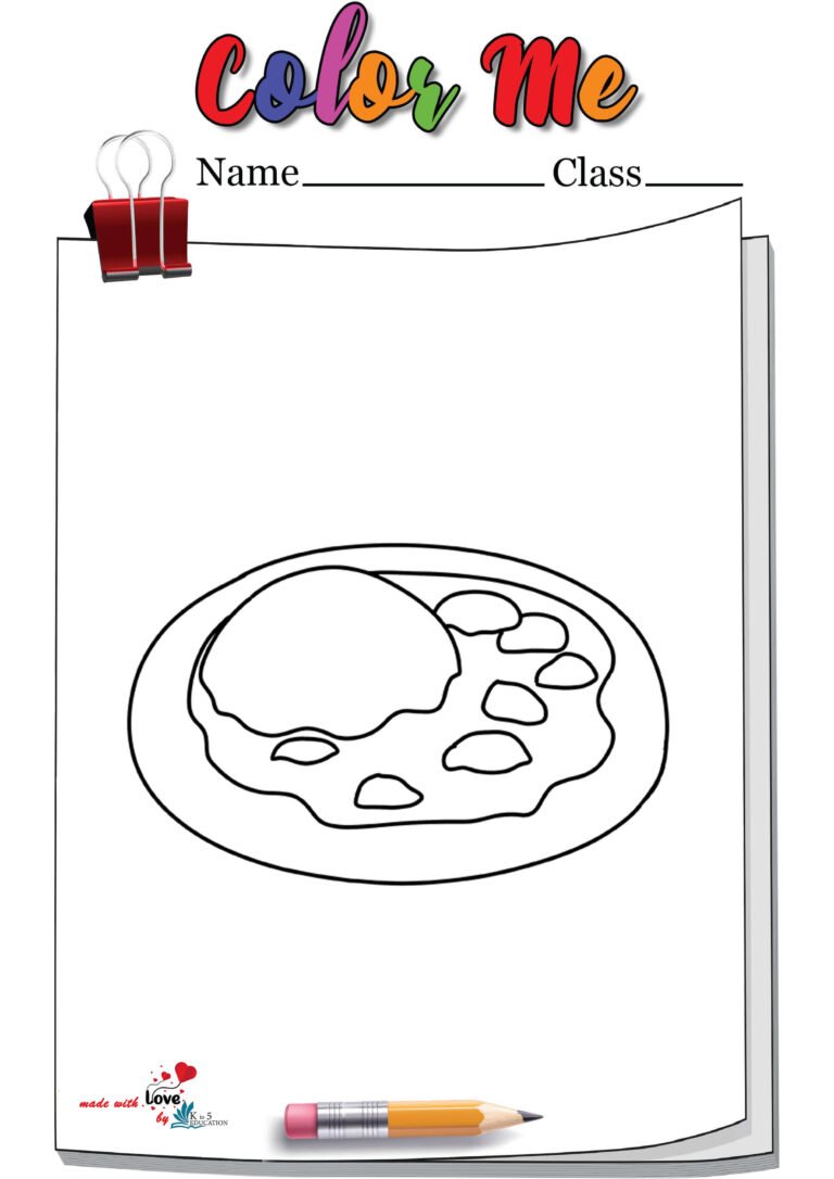 Curry Rice Emoji Coloring Page | FREE Download