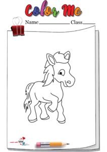 Cute Horse Coloring Pagec