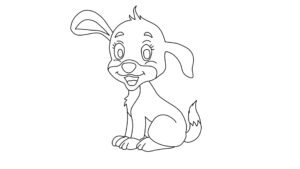 Cute Puppy Dog Coloring Book