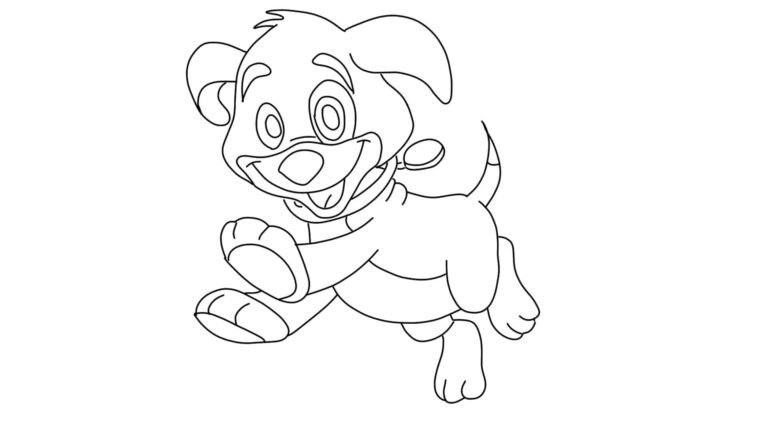 Cute Puppy Dog Coloring Page | FREE Download