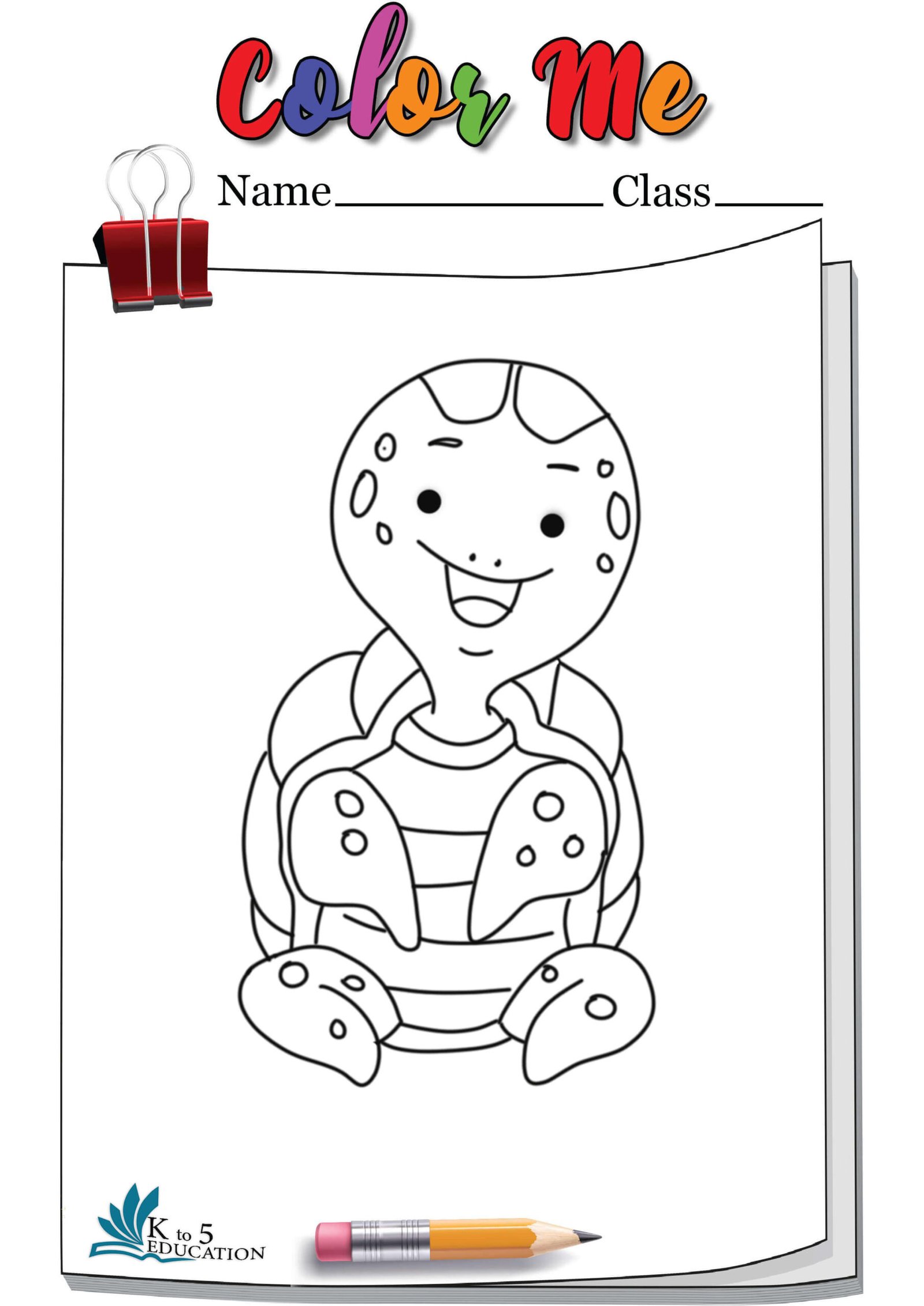 Cute Turtle Coloring Pages