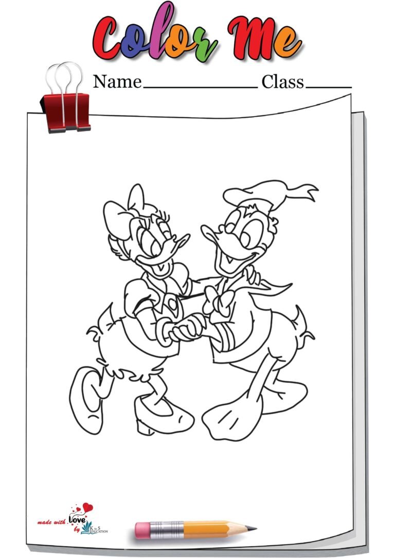 Daisy And Donald Duck Coloring Pages | FREE Download