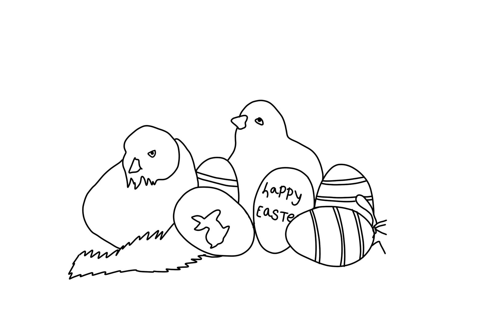 Discover Easter Coloring Page