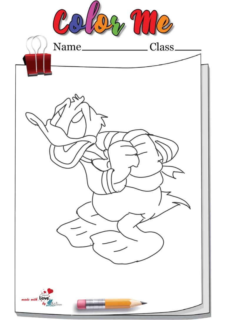 Donald Duck Coloring | FREE Download