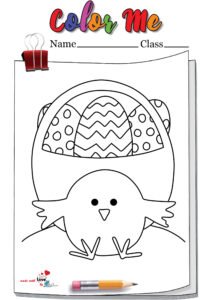 Easter Chick Chicks Coloring Page