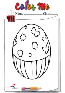 Easter Egg For Kids Coloring Page