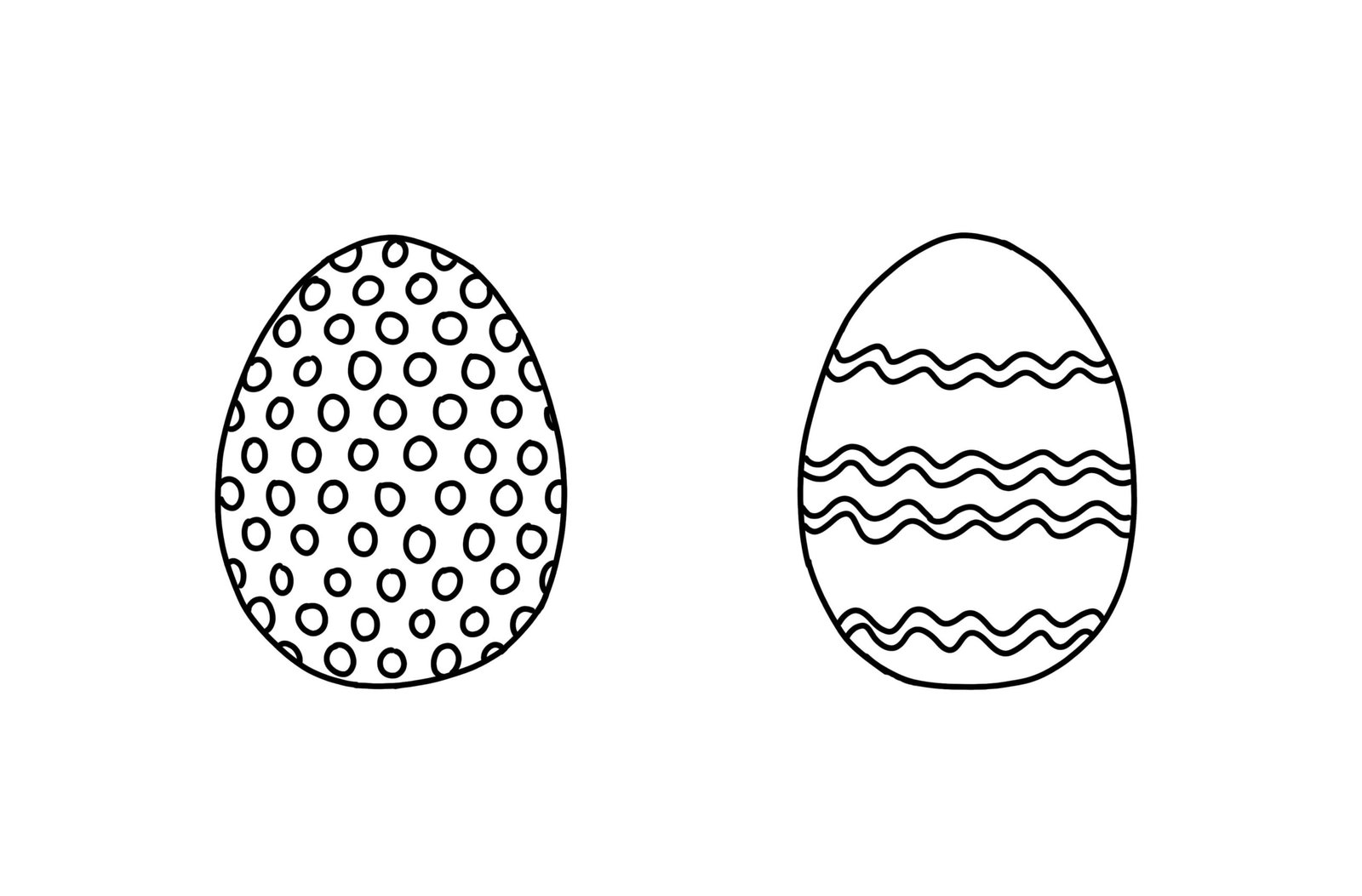 Easter Egg Patterns Coloring Page
