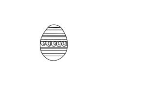 Easter Egg Photo Coloring Page