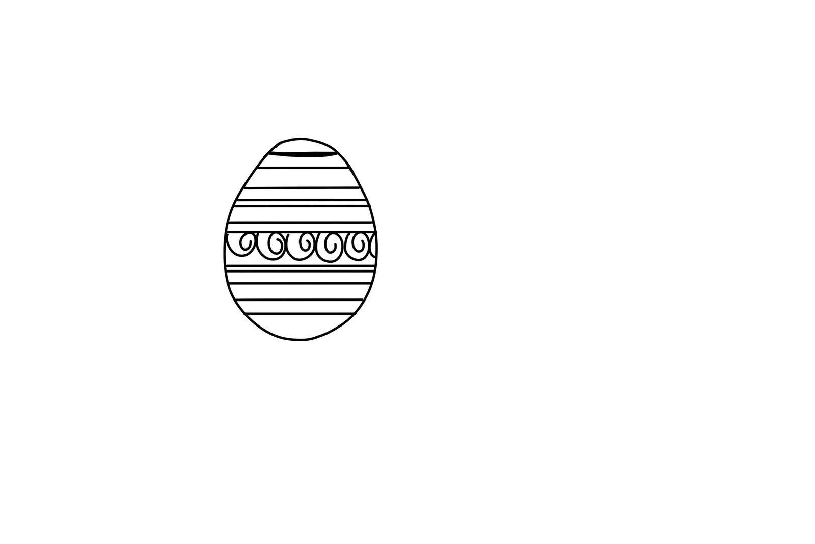 Easter Egg Photo Coloring Page
