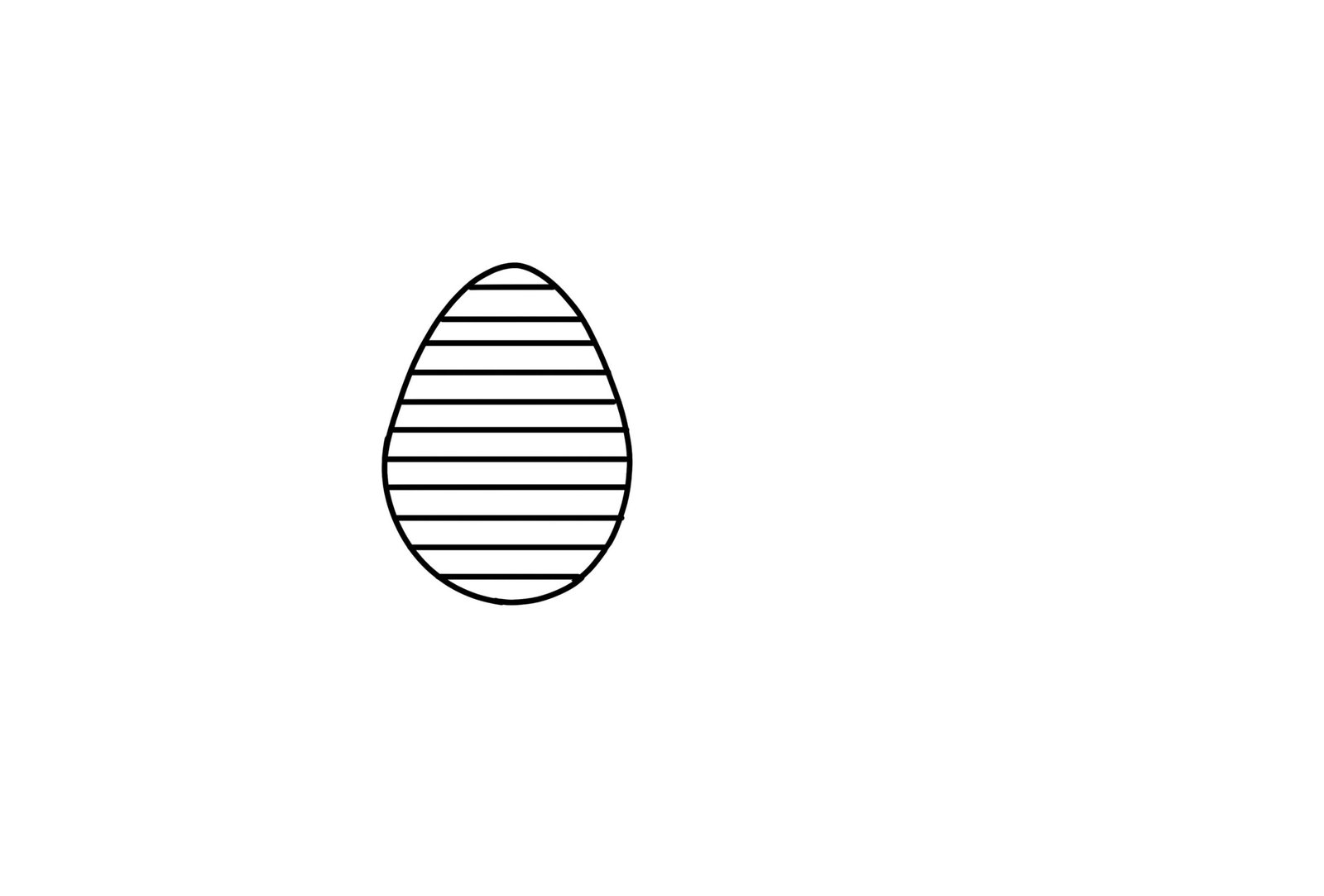 Easter Egg With Spiral Pattern Coloring Page