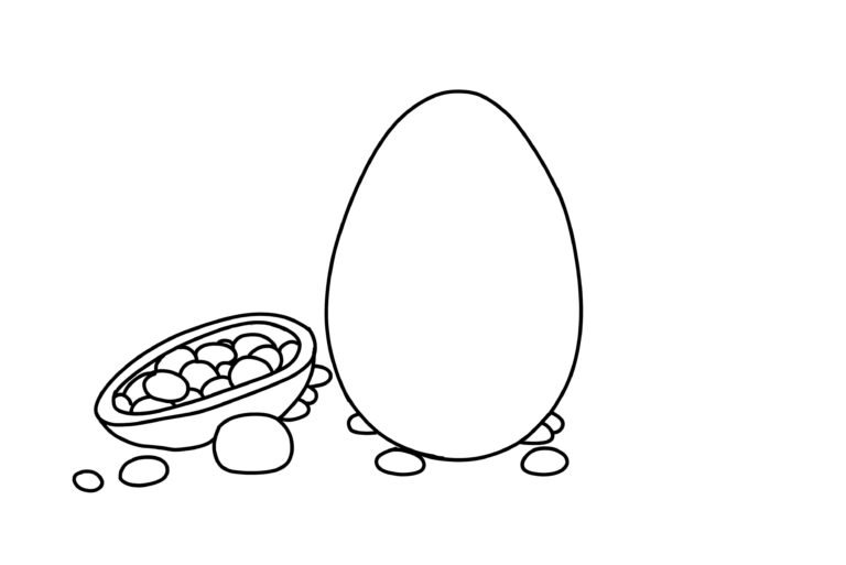 Easter Eggs Coloring Page