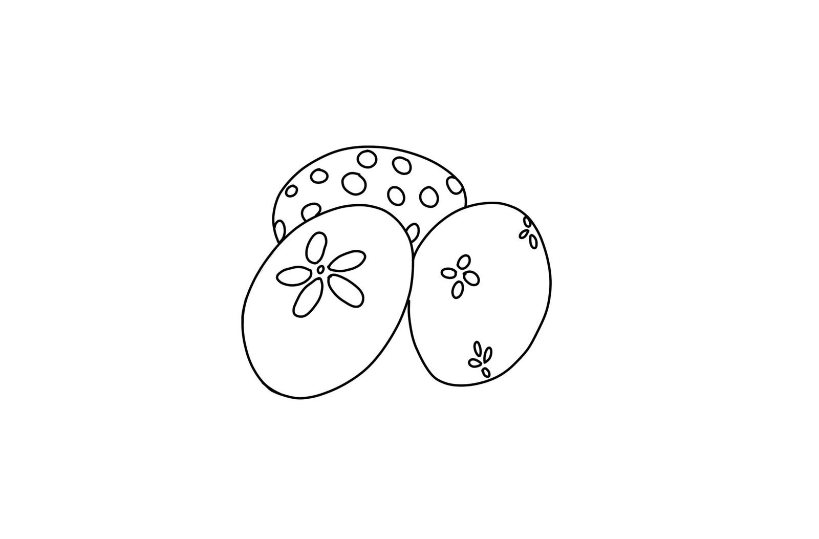 Fancy Easter Egg Coloring Page
