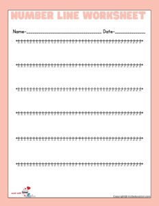 Fractions Negative Number Line Worksheets 1-200