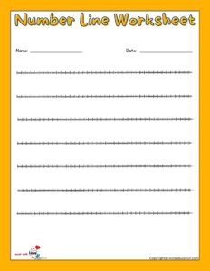 Free Blank Number Lines Worksheet 1-200