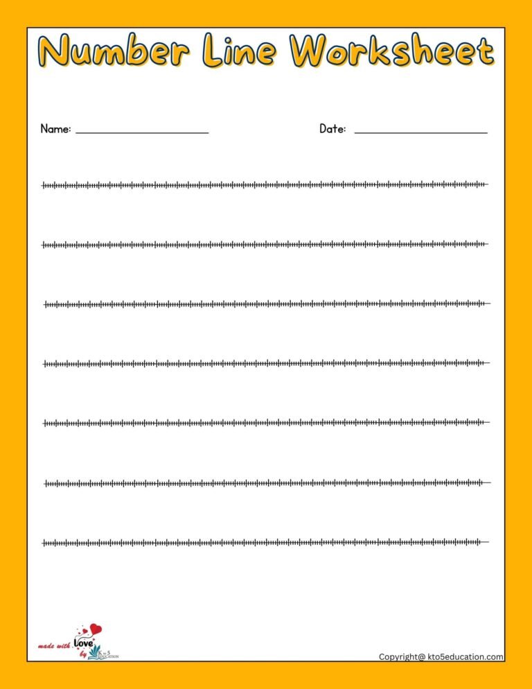 Free Blank Number Lines Worksheet 1-200 | FREE Download