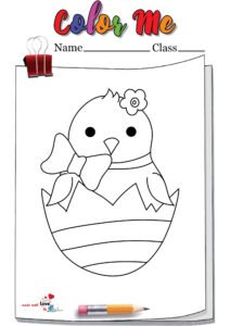 Free Easter Chick Coloring Page