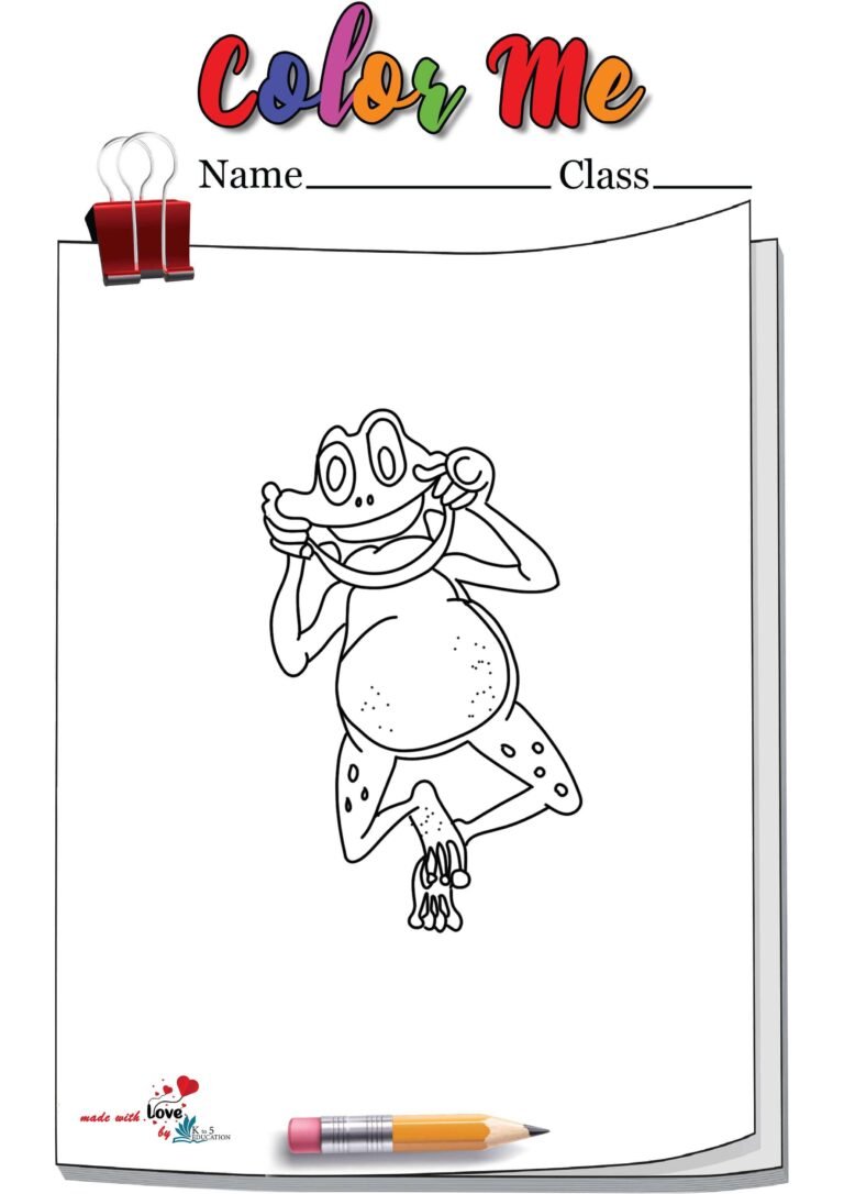 Frog Coloring Page Free | FREE Download