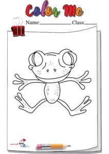 Frog Coloring Pages Aesthetic