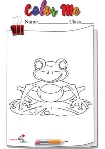 Froggy Books Coloring Pages