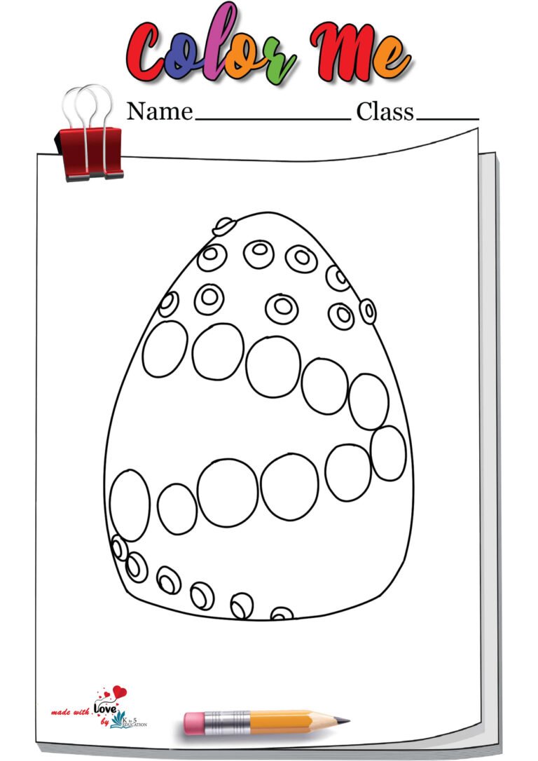 Giant Easter Egg Coloring Page | FREE Download