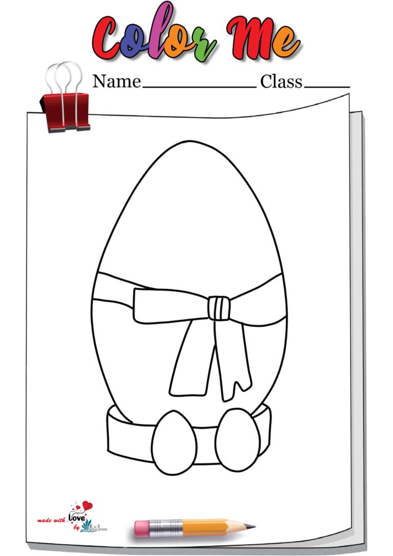 Giant Easter Egg Coloring Pages | FREE Download