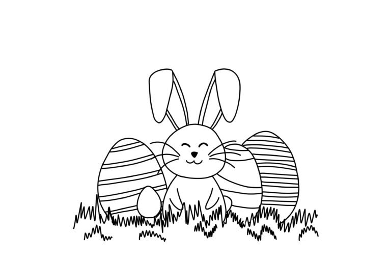 Happy Easter holiday Coloring Page | FREE Download