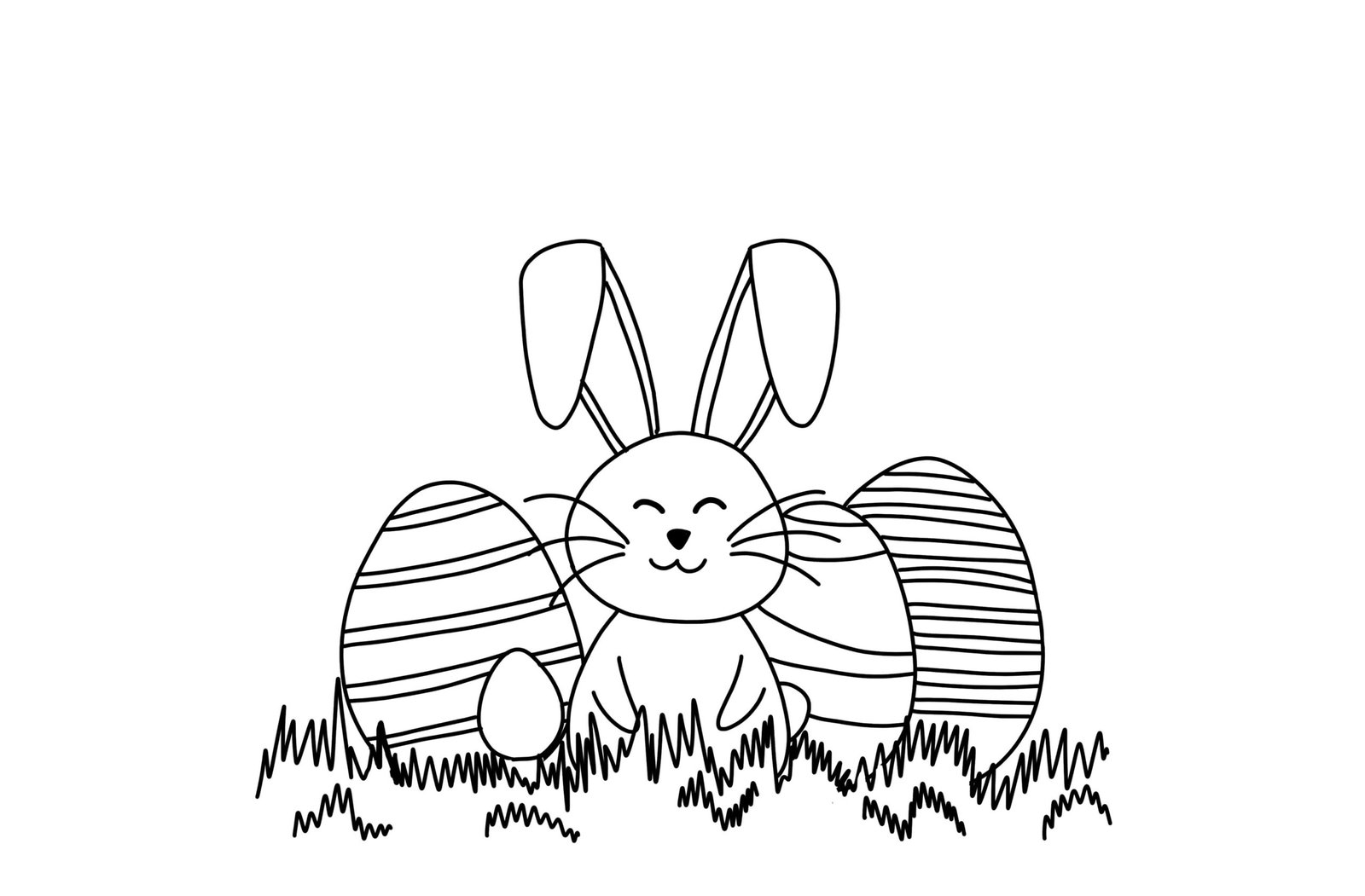 Happy Easter holiday Coloring Page