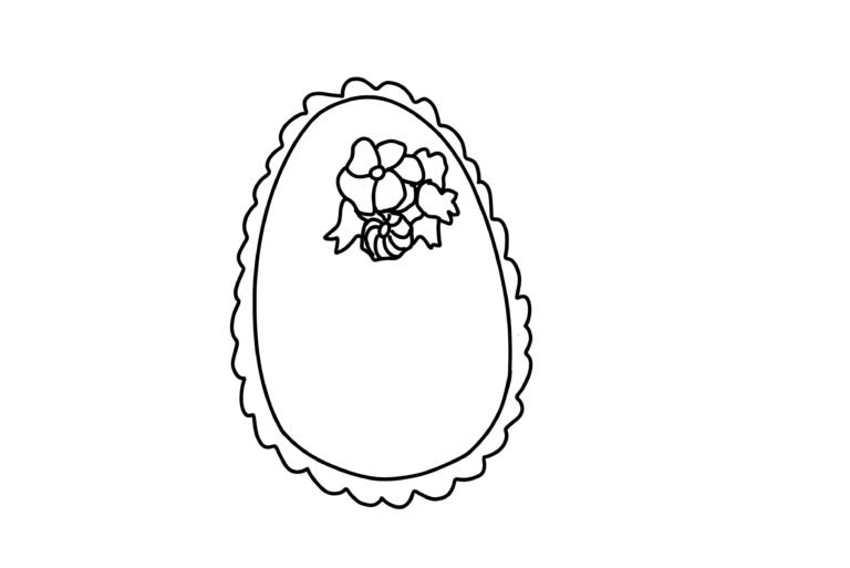 Homemade Easter Egg Coloring Page