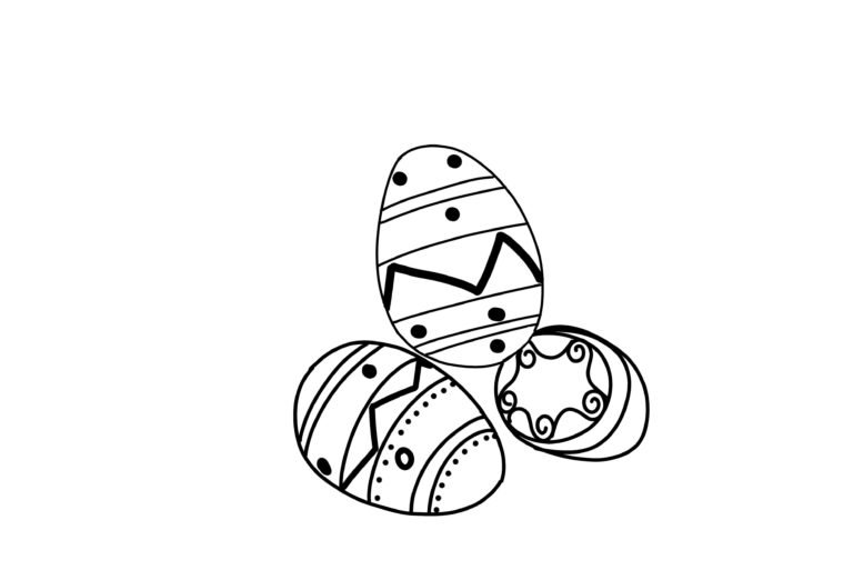 How To Make Your Own Easter Eggs Coloring Page | FREE Download