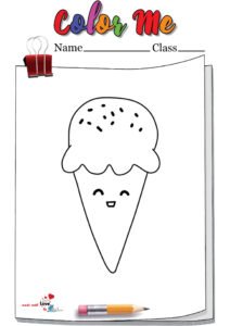 Ice-cream Cones Coloring Page