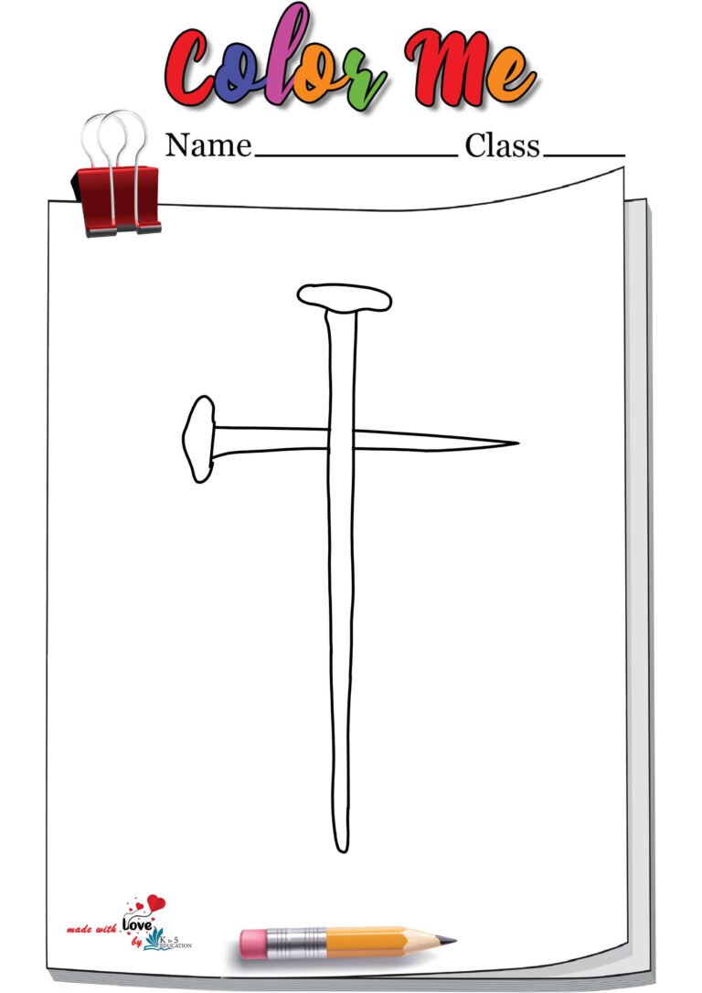 Jesus On The Cross Coloring Page | FREE Download