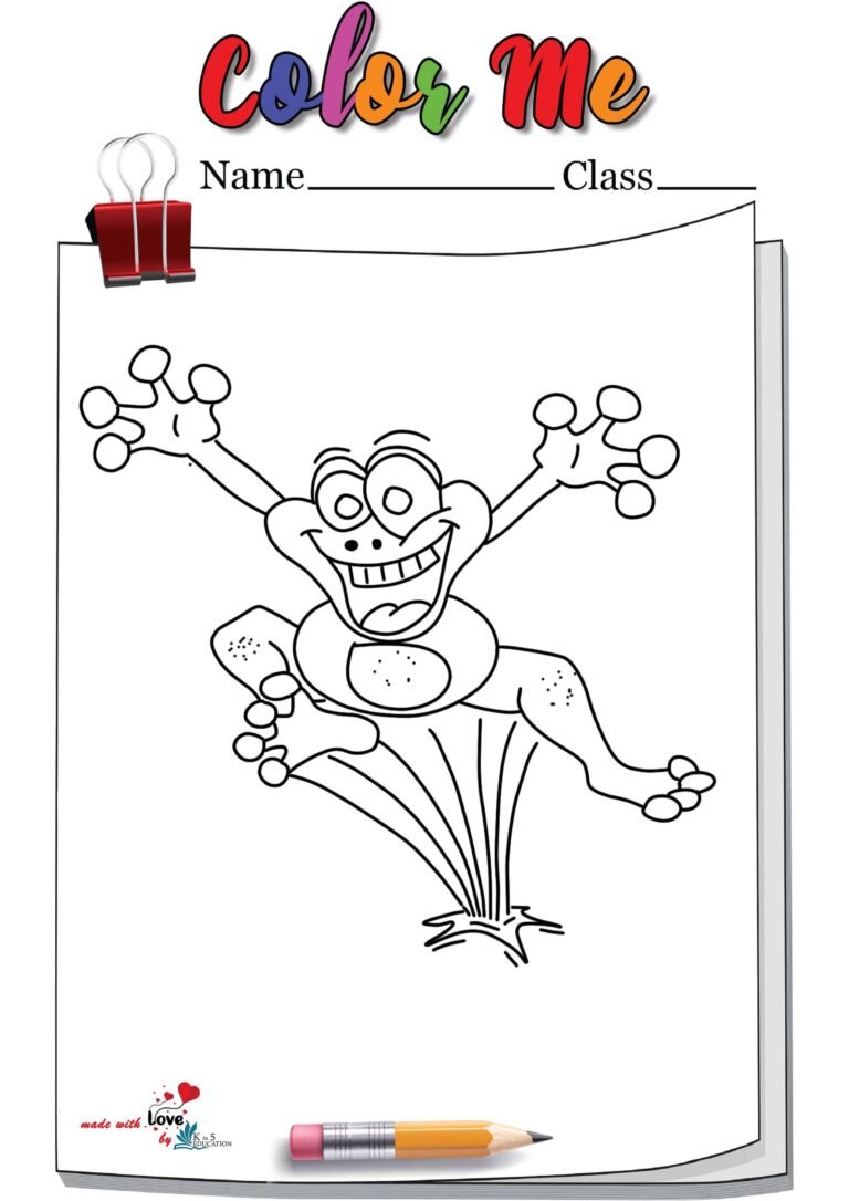 Jumping Frog Coloring Page | FREE Download