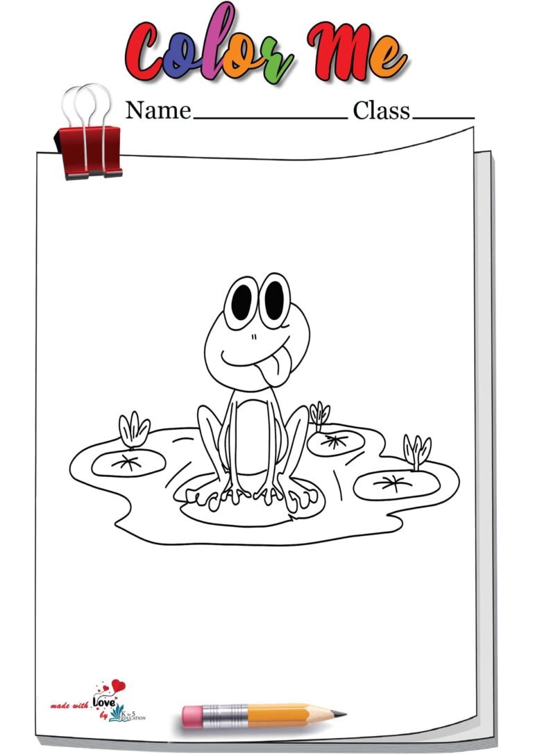 Leap Frog Coloring Page | FREE Download