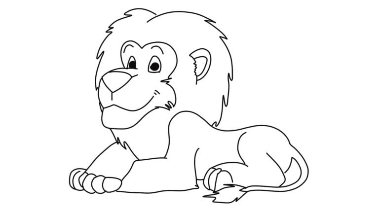 Lion Coloring Pictures To Print | FREE Download