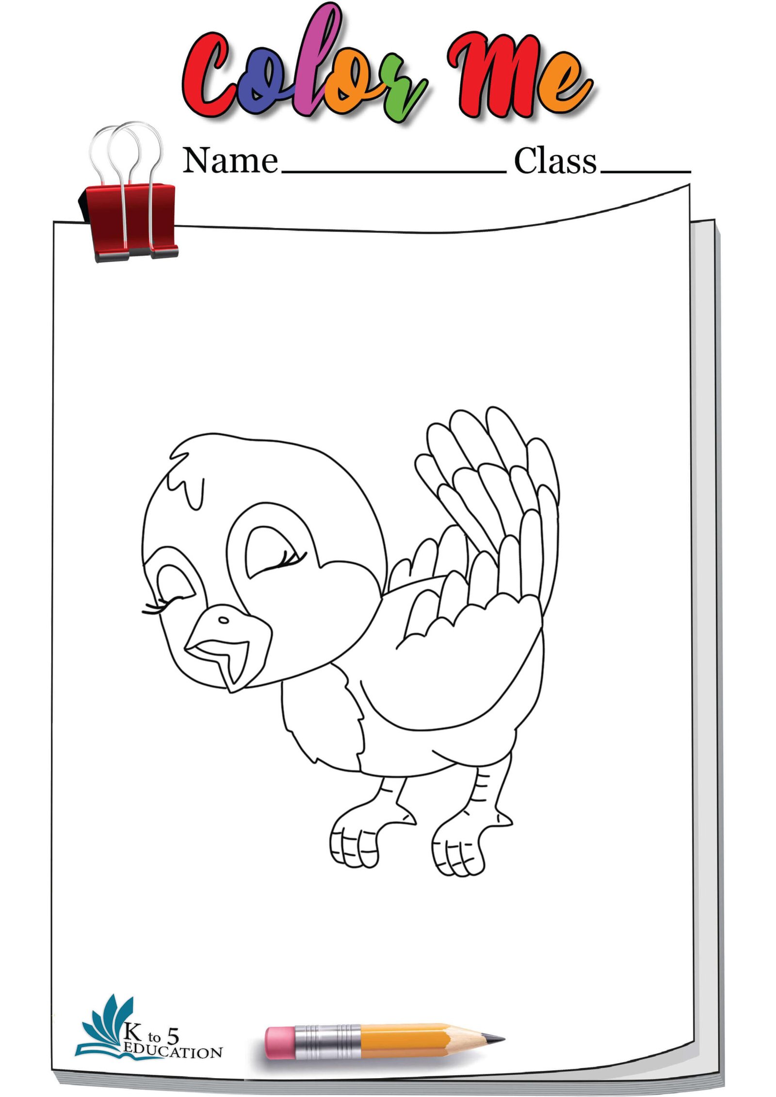 Little Bird Coloring Page