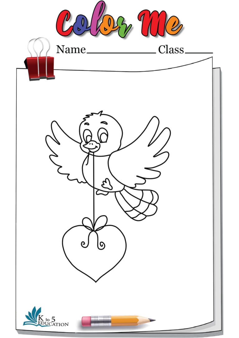 Love Bird Coloring Page | FREE Download