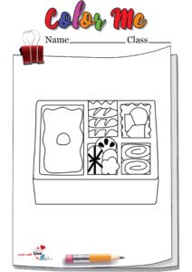 Lunch Box Coloring Page