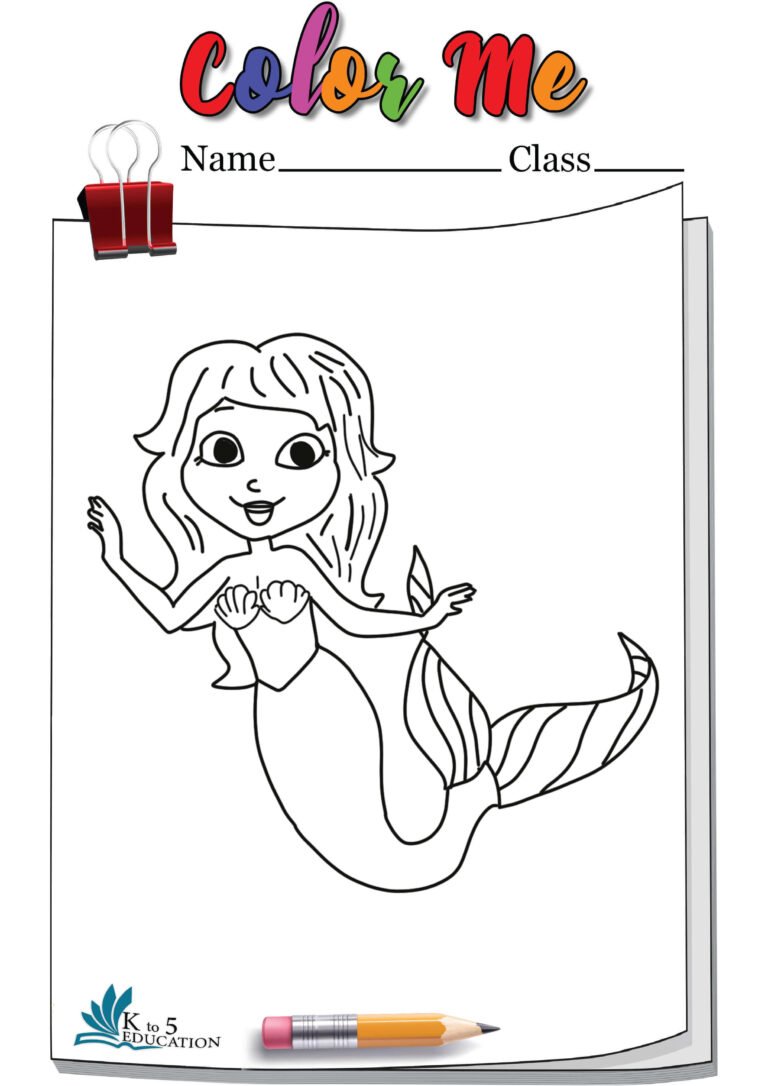 Mermaid Coloring Page | FREE Download