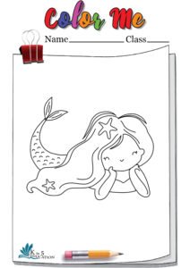 Mermaid Princess Coloring Pages